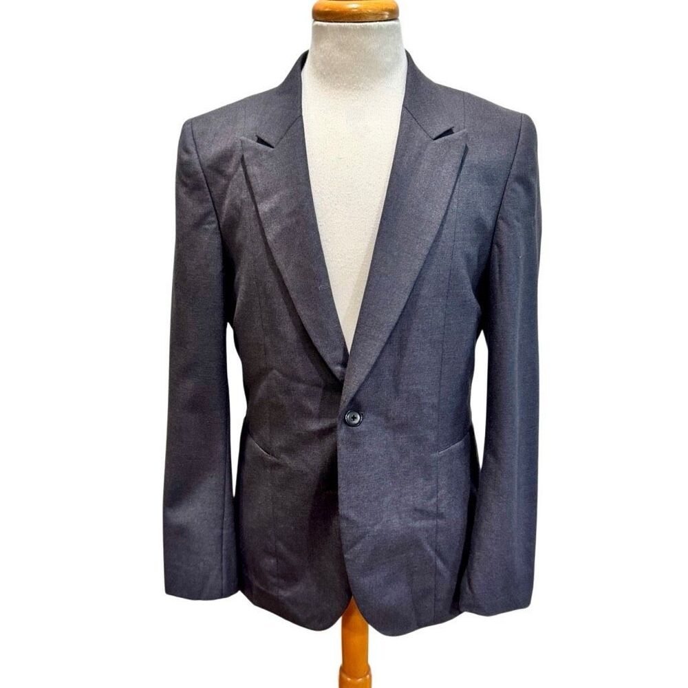 Paul Smith Charcoal 1 Button Blazer. gray. Size 38R